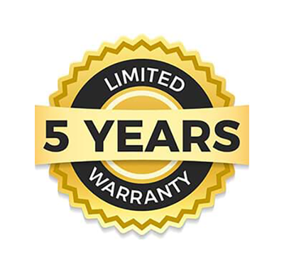 5 Year Limited Warranty